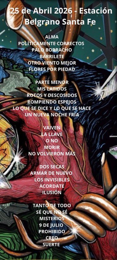 Pero mira lo que es esa lista hermano. No me molesten, estoy llorando en plena ruta 12 recordando como el gordo se encajó el inhalador para el asma antes del acústico.
