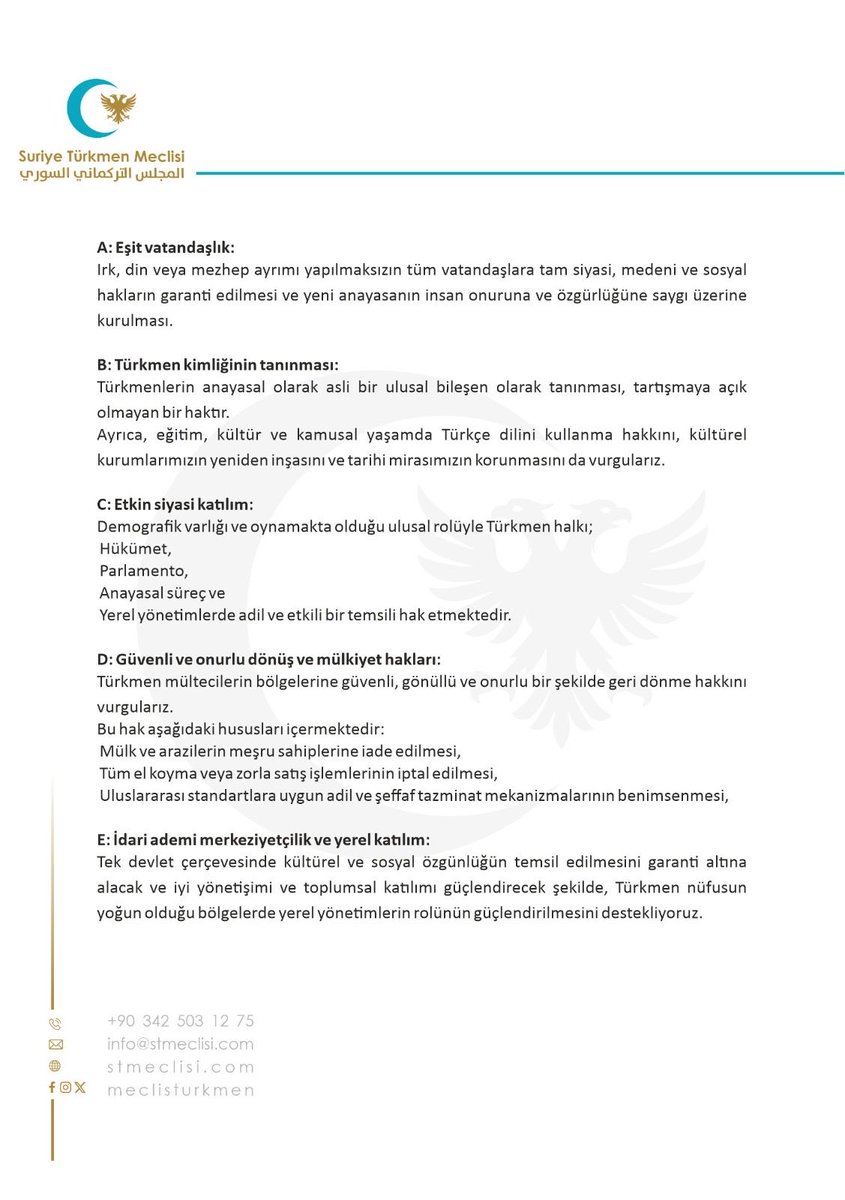 Suriye Türkmen Meclisi tweet media