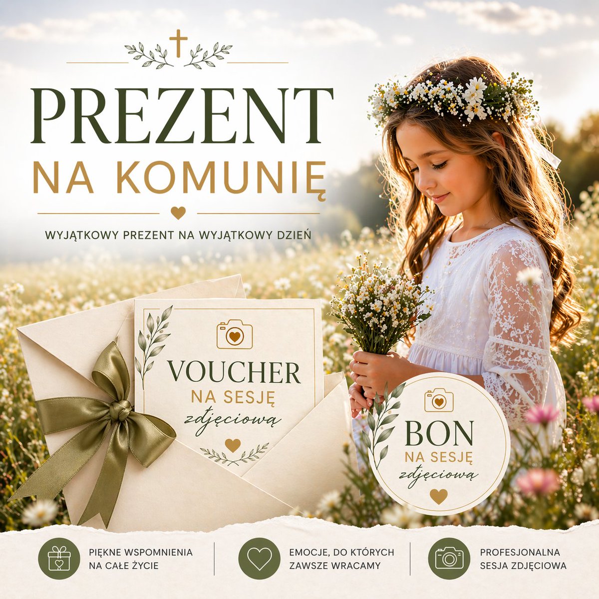 EwBaranskaFoto's tweet image. ✨ Nie kupuj kolejnego zwykłego prezentu na Komunię…
🎁 Voucher na sesję zdjęciową to wyjątkowy prezent komunijny.
⚡ Zostało kilka voucherów — zamów dziś: 
tel/sms 503 578 798

#komunia #prezentnakomunie #sesjazdjeciowa  #rybnik  #pamiatkanalata #komunia2026 #sesjarodzinna
