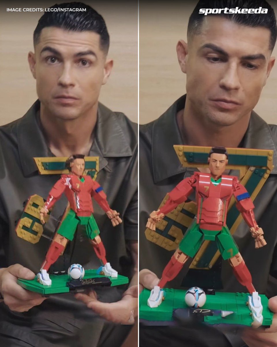skworldfootball's tweet image. Cristiano Ronaldo gets his hands on his own LEGO character doing his iconic celebration 😍🔥🧱

We want one too. 🥹

#Football #CristianoRonaldo #LEGO