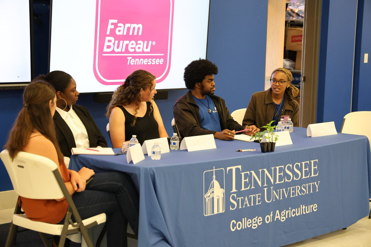 TSUCollegeofAG's tweet photo. TSUAg students recently gathered for a @FBITN Discussion Meet, led by Dr. Gabe Spandau. The event gave students a chance to strengthen their public speaking, critical thinking and discussion skills while tackling real agricultural issues together. 🐅🌱 #TSUAg #AgComm https://t.co/82kZ8T9AZM