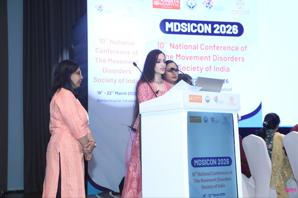 DrMansiShah_'s tweet photo. I was honored to be invited and to serve as a faculty speaker at MDSICON 2026, Amrita Hospital Faridabad, Delhi
Grateful to the organizers and colleagues for the enriching discussions and collaborative learning
#MDSICON #MDSI
#MoveDisorder #DBS #deepbrainstimulation #DrMansiShah https://t.co/VsnqkbMfug