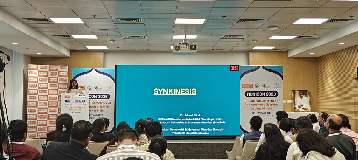 DrMansiShah_'s tweet photo. I was honored to be invited and to serve as a faculty speaker at MDSICON 2026, Amrita Hospital Faridabad, Delhi
Grateful to the organizers and colleagues for the enriching discussions and collaborative learning
#MDSICON #MDSI
#MoveDisorder #DBS #deepbrainstimulation #DrMansiShah https://t.co/VsnqkbMfug