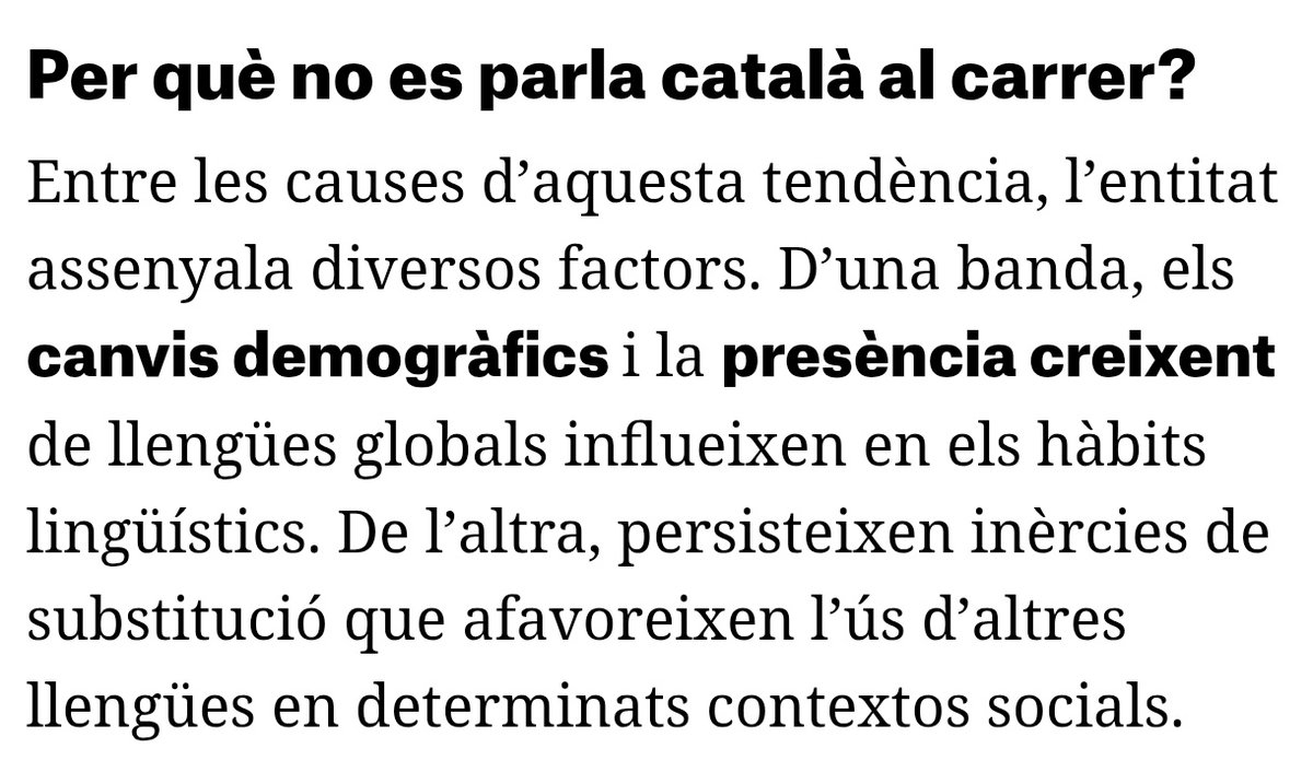 Dels creadors de l'èxit: "Volem dret a vot per als estrangers" arriba la seqüela: "No es parla català al carrer pels canvis demogràfics i per la presència creixent de llengües globals".
Caldrà preguntar als psiquiatres més reconeguts el pròxim títol de la saga...
<a href="/elciemen/">CIEMEN</a>