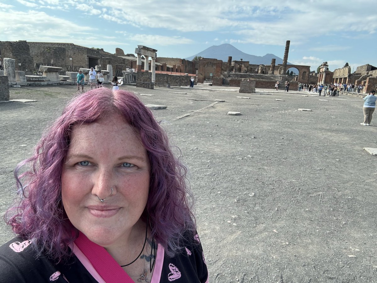 KatLawson's tweet photo. Pompeii and Mount Vesuvius https://t.co/6ppkei9O7q