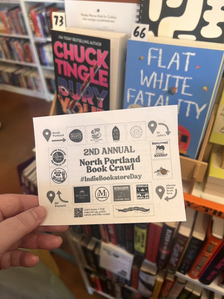 applelaney's tweet photo. #independentbookstoreday was a success! Did not finish the book crawl (bought too many books halfway through lol) but had a blast! https://t.co/wRCGsW1wKf