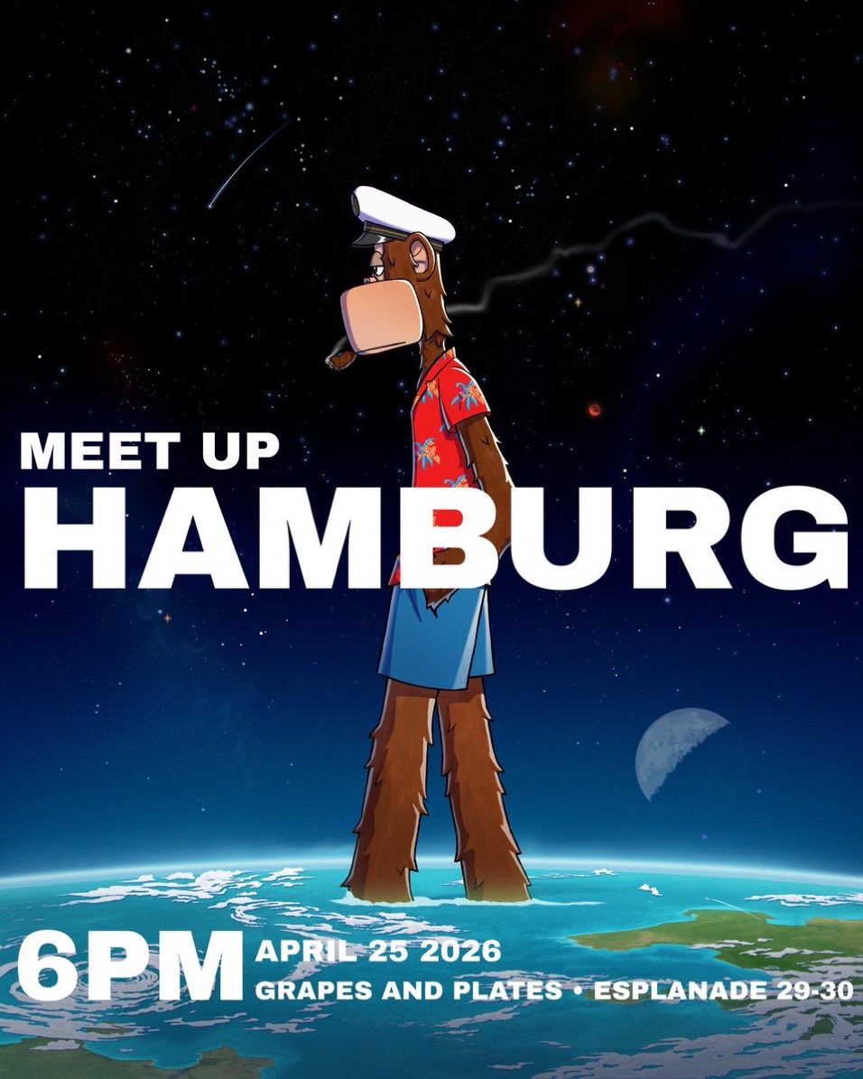 Thank you Yuga 
and <a href="/mfigge/">figge</a> 
for the Hamburg meet-up

Good to reconnect with 
the BAYC family 

always strong energy  🦍
The best Club in Internet