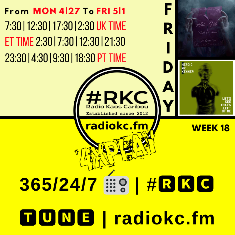 RadioKC's tweet image. This Week #🆁🅺🅲 𝟰𝘅𝗣𝗟𝗔𝗬𝗦 2│2

#WEDNESDAY 4│29
🔴Vibrafonics
🔴Mathilde Widding

#THURSDAY 4│30
🔴@ArmelleBrin1
🔴@magalimichaut

#FRIDAY 5│1
🔴@losquieneson
🔴@HeroicMrKemmer

⬇️Details⬇️
🌐 fb.com/RadioKC/posts/…
▂▂▂▂▂▂▂▂▂▂▂▂▂▂