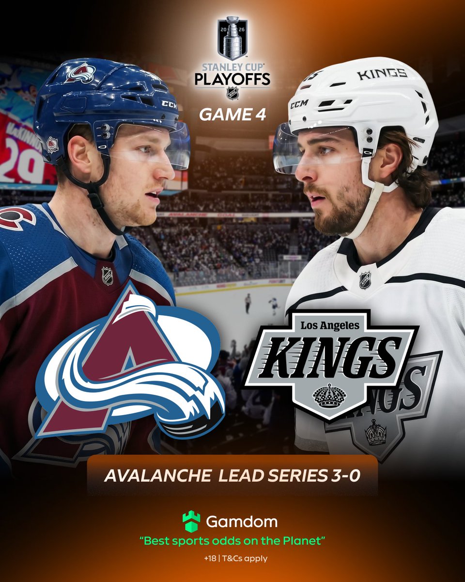 gamdomsport's tweet image. The #Avalanche are in full Stanley Cup mode again 🏆

Up 3–0 in the series, and rolling into LA looking to sweep the building. 🧹

The #Kings are staring at elimination game at home.