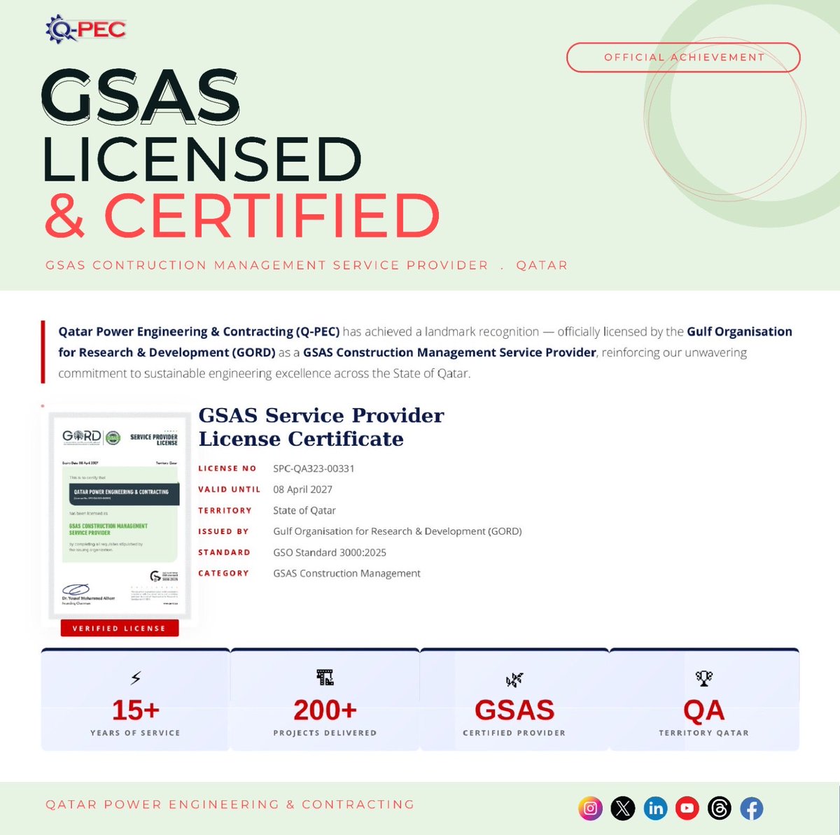 Qatar Power Engineering & Contracting. (@qpec_doha) on Twitter photo 