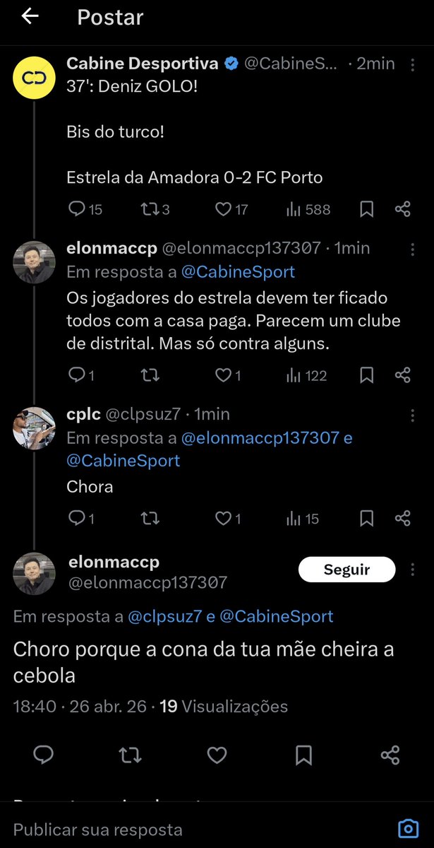 Comentários nos tweets da Cabine são entretenimento puro