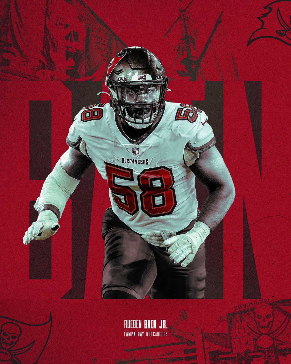 Little design practice featuring Bucs 15th Overall Pick Rueben Bain
