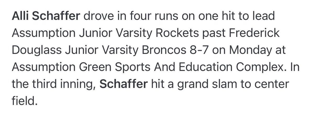 Alli Schaffer tweet media