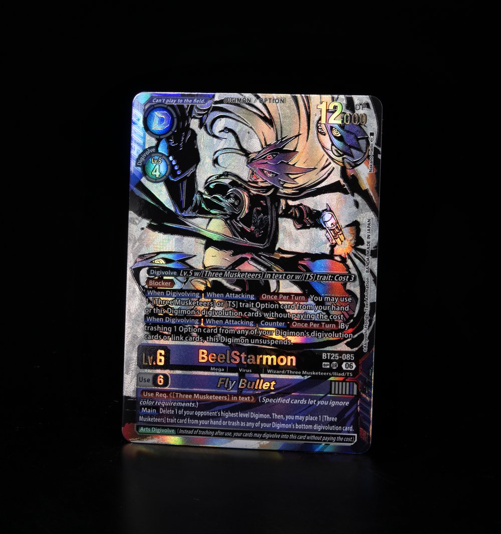 REVEALS] Hello Digimon Tamers! Today's alt-art SP card [BT25-085 BeelStarmon/Fly  Bullet]! #TIMESTRANGER BOOSTER DUAL REVOLUTION [BT-25] In stores May, 2026!  https://t.co/YAHXtuvQx8 #DigimonCardGame #DigimonTCG #Digimon