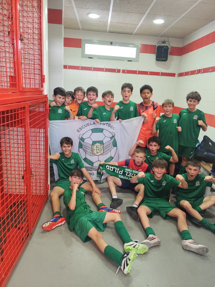 <a href="/EFBarrioPilar/">EF Barrio del Pilar</a>
Y por fin !!!
El último del día,  que cierra la jornada de f 7 con una nueva victoria del Alevin B✌️ 3 -4 . Los 💚 están haciendo un temporadón 💪
#VamosEscuela hastaelfinal 💚