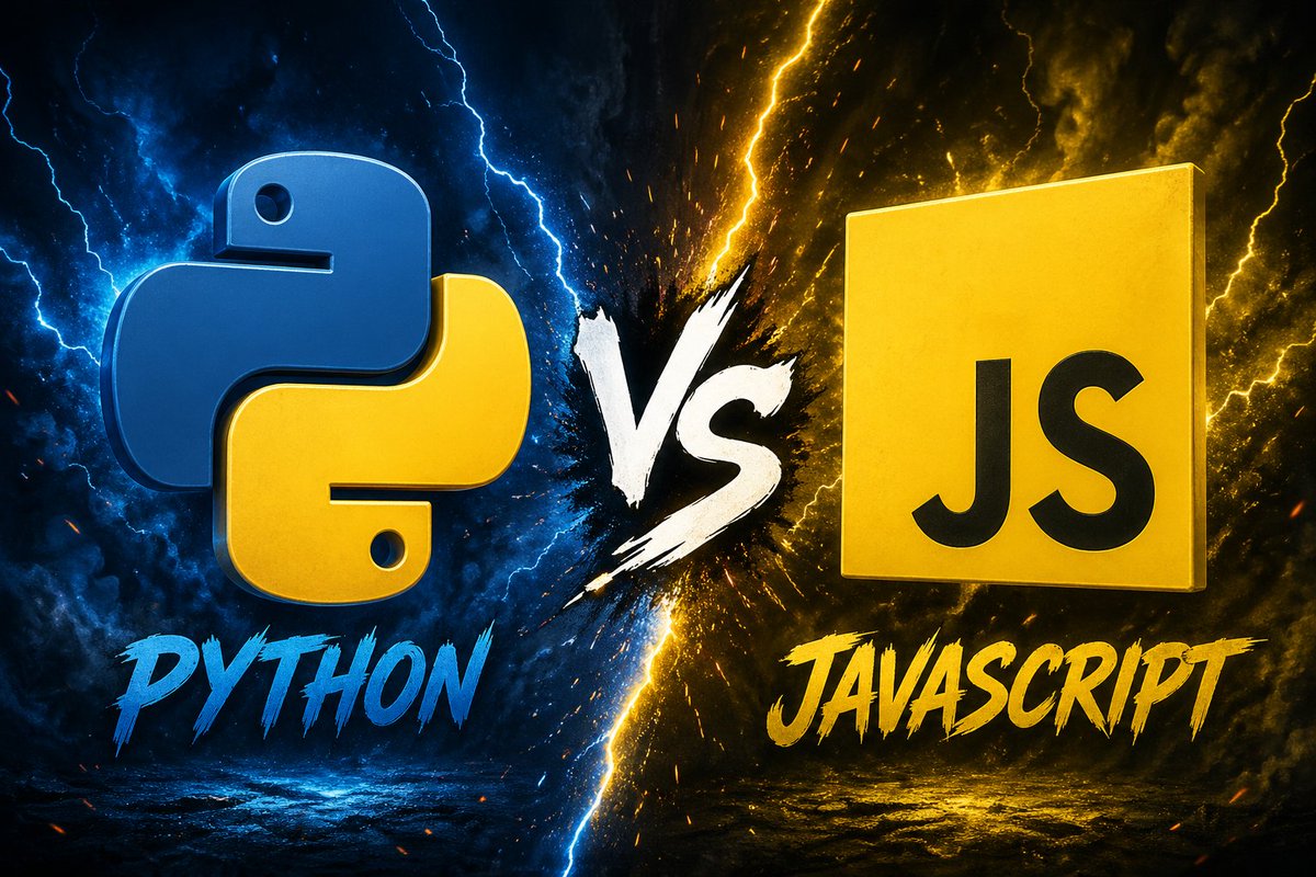 sachinKadian_'s tweet photo. Which one are you picking?
🐍 Python vs JavaScript ⚡
Comment your reason. Let's fight. 😂

#Python #JavaScript #CodeWars #ProgrammingDebate #TechStudent 
#LearnPython #LearnJavaScript #DevCommunity #CodingLife #YoungTechie https://t.co/lyN45vQ6q0