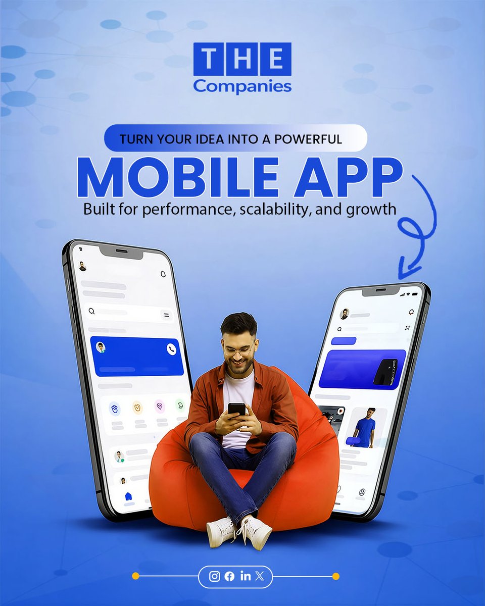 the_companiess's tweet image. Turn your vision into a high-performance mobile experience 🚀
We build apps that scale, perform, and grow with your business. Ready to launch your next big idea?

#MobileAppDevelopment #AppDevelopment #DigitalTransformation #BusinessGrowth #AppDesign #SoftwareDevelopment