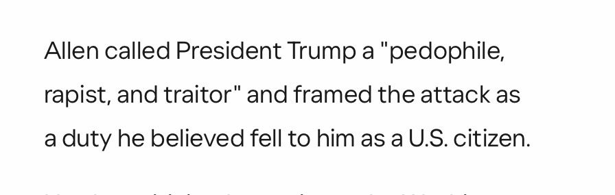 Trump says he is honored to be attacked again when Allen’s comment says it’s because Trumps a pedophile!   Trump must be proud to be one huh?