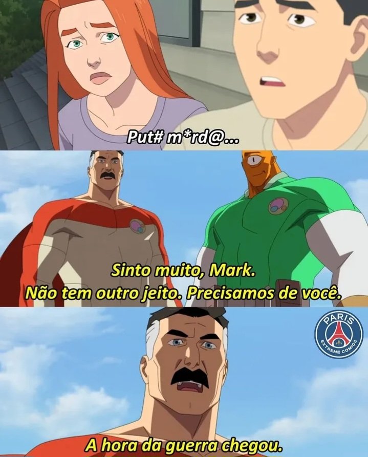 oflwtz's tweet photo. Tomei tanto spoiler de invencível que estava quase indo ler a HQ, mas tô achando que não compensa pq o desenho parece bem melhor https://t.co/b4kNvGNvuQ