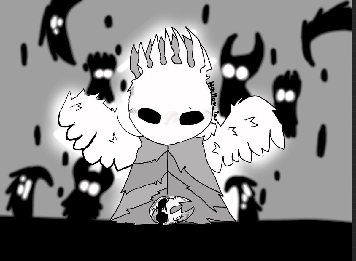 Hallow_Tari's tweet photo. Pale kings regret 
#hollowknight https://t.co/fVPQyYMBgW