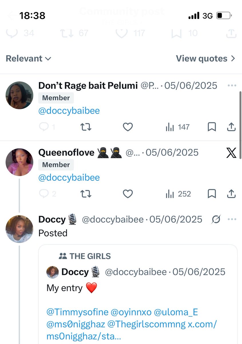 doccybaibee's tweet photo. It’s like God wants to punish you and the person that sent you. I won a music competition by a huge margin last year June. Posting this like she dashed me money or I begged for it.I’m a professional singer. I won a competition Mind you, I dashed out 50k out of that money. https://t.co/3x368Ptnwx
