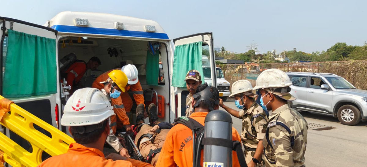 CISFWest's tweet image. CISF successfully conducted Yearly Mock Drill 2026 at BPCL Mumbai on Industrial Disaster (LPG Gas Leakage) scenario. Swift mobilisation, effective containment &amp;amp; seamless coordination highlighted operational preparedness. 
#IndustrialSafety @CISFHQrs