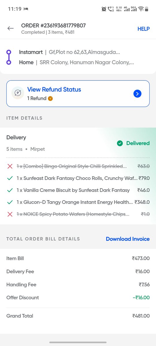t2nic's tweet photo. @Swiggy if you can't deliver the product i ordered why have you shown it as available in your app how can I cancel the whole order and return it https://t.co/AXp2MBb0W7