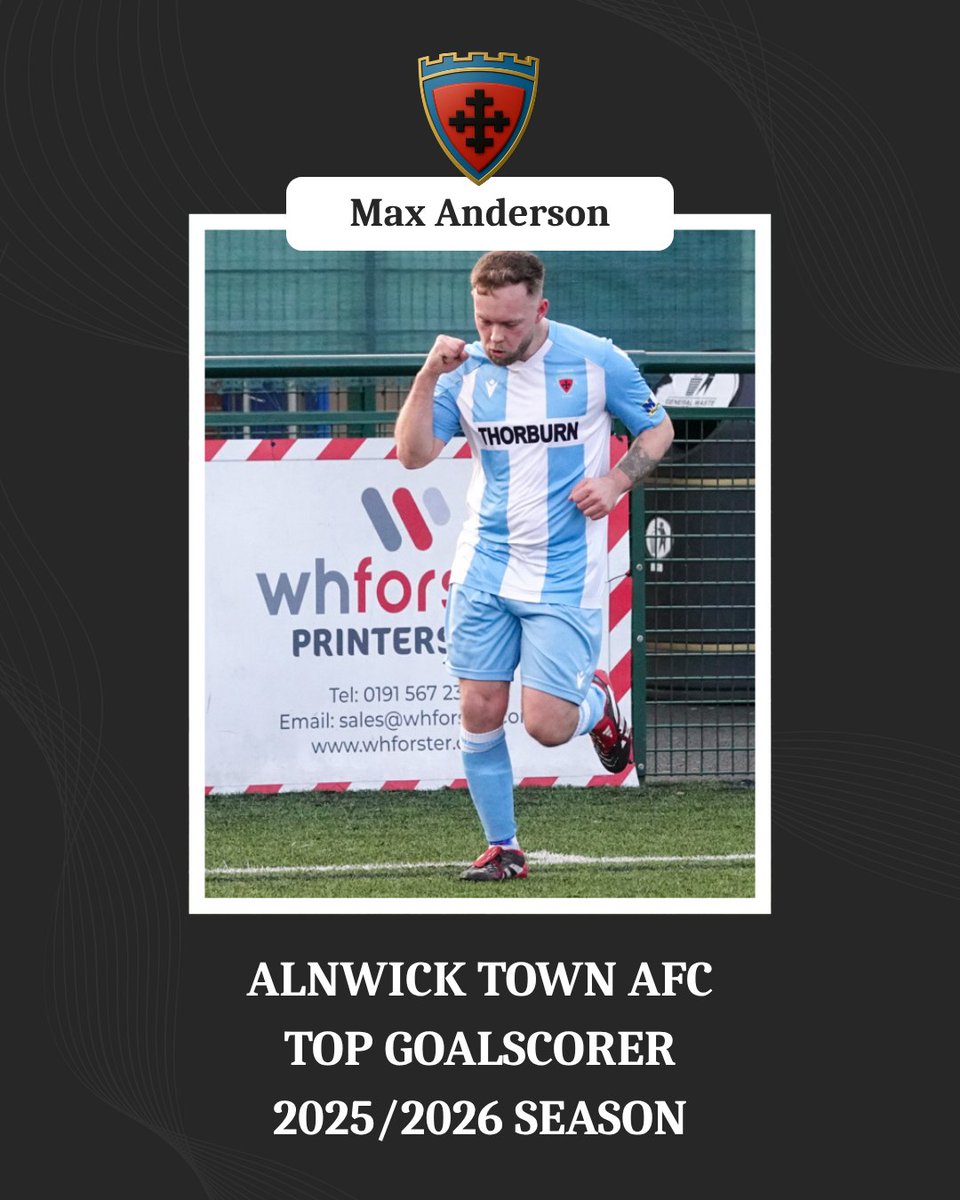 AlnwickTownAFC's tweet photo. Committee Player - George Hedley
472 Supporter's Player - Max Anderson
Top Goalscorer - Max Anderson
Player's Player - Ryan Smith
Manager's Player (Runner-Up) - Jaymie Shell
Manager's Player - Luke Baston

Well done all 👏🏻 https://t.co/hAr5enu1qS