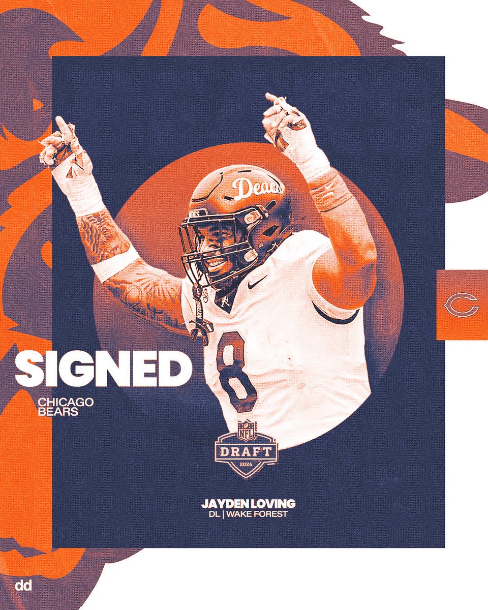 durkindesign's tweet photo. @JaydenLoving1  ➝ @ChicagoBears 

#nextstep #dabears https://t.co/urOZpdSvYd