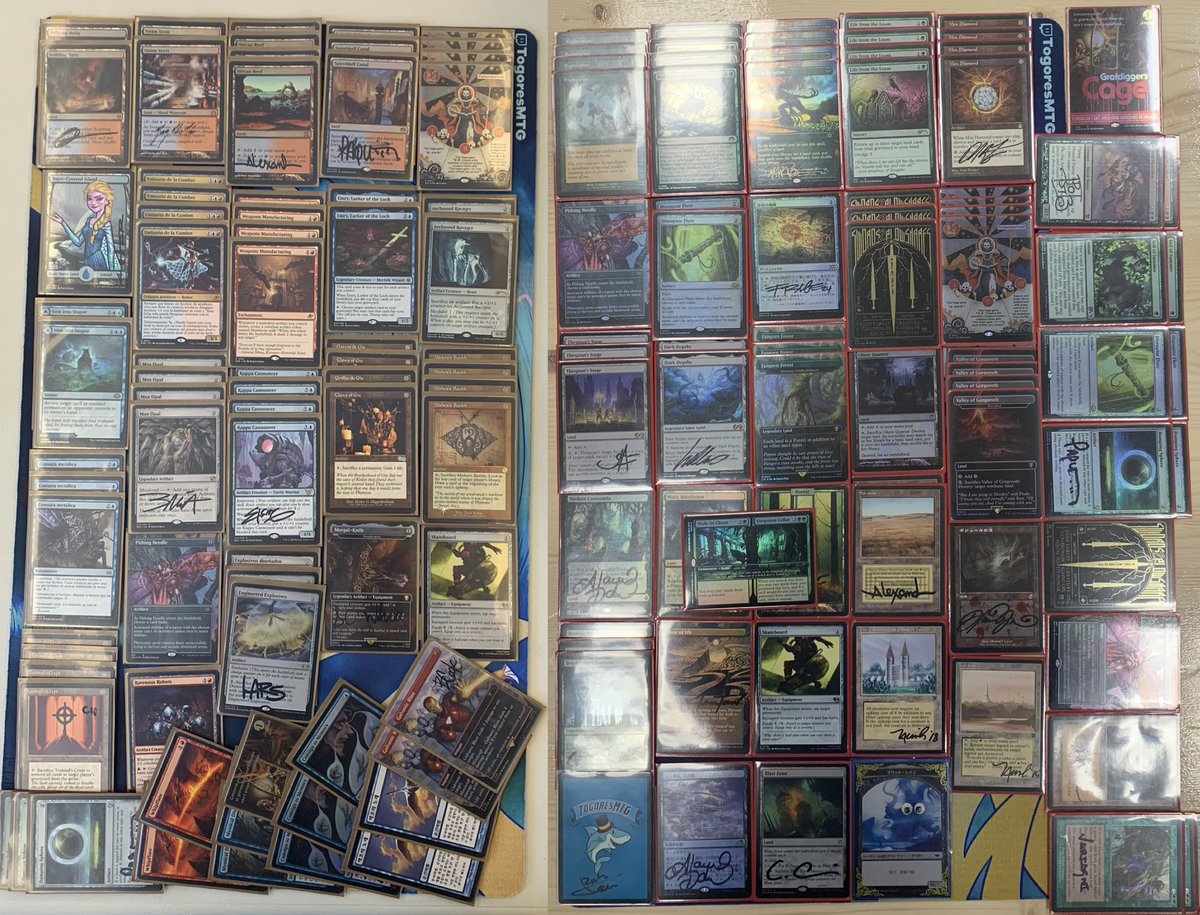 Another great MTG weekend ended at @ArcanisInfinity. Went 4-2 drop with  Affinity in the 240+ Modern RCQ (Doorkeeper Thrul is a mean card). Then Top  4 with the Lands from my Metafy
