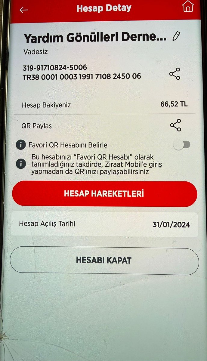 Dernek hesabımızın durumu..