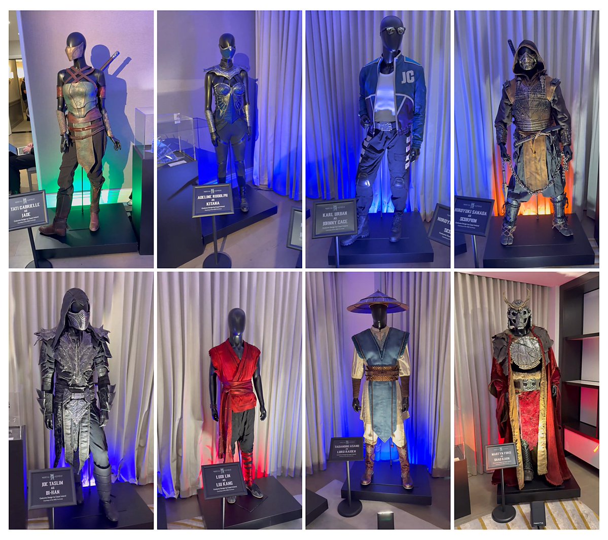 DaveSavage1982's tweet image. Some of the costumes from the Mortal Kombat 2 movie on display!

#MortalKombat #MortalKombat2 @MKMovie