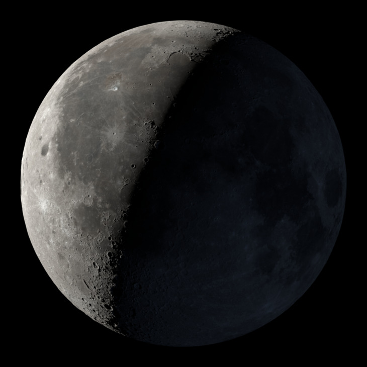 NaGraHo's tweet photo. Faza Księżyca dzisiaj🌘 39% (Księżyc w kształcie "#C" - #cofa się, #cienieje, #ciemnieje, #chudnie, stary księżyc). Wiek Księżyca 24 dni.
Za 5 dni nów🌑
Za 12 dni pierwsza kwadra🌓
Odległość🌘od🌍: 384 194 km (maleje)
Grafika: NASA SVS https://t.co/t6SW4e9ecQ