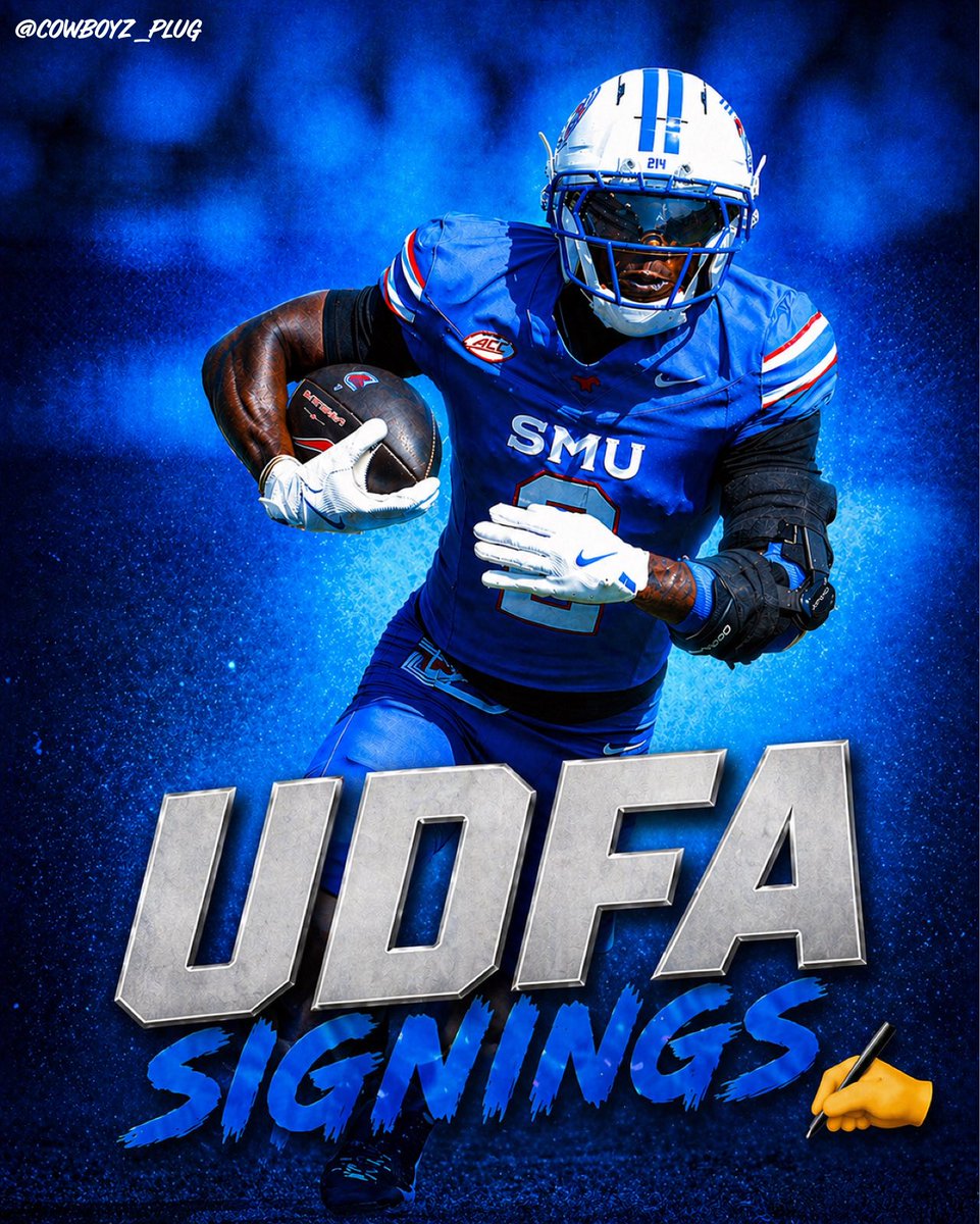 Cowboyz_Plug's tweet image. All of the #Cowboys’ Undrafted Free Agent Signings

🔷 J Rogers, TE
🔷 Jordan Hudson, WR
🔷 Camden Brown, WR
🔷 Michael Trigg, TE
🔷 Kelvin Gilliam, DT
🔷 Dominic Richardson, RB
🔷 Sidney Fugar, OT
🔷 Shiyazh Pete, OT