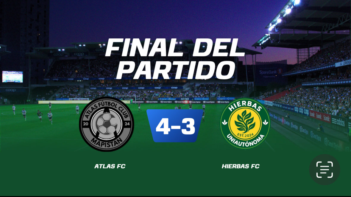 FedeFutXD's tweet photo. Cruce 2
Atlas FC (@maps_grey)
4-3
Hierbas FC (@BorrososCT) https://t.co/KVcUVxW40q