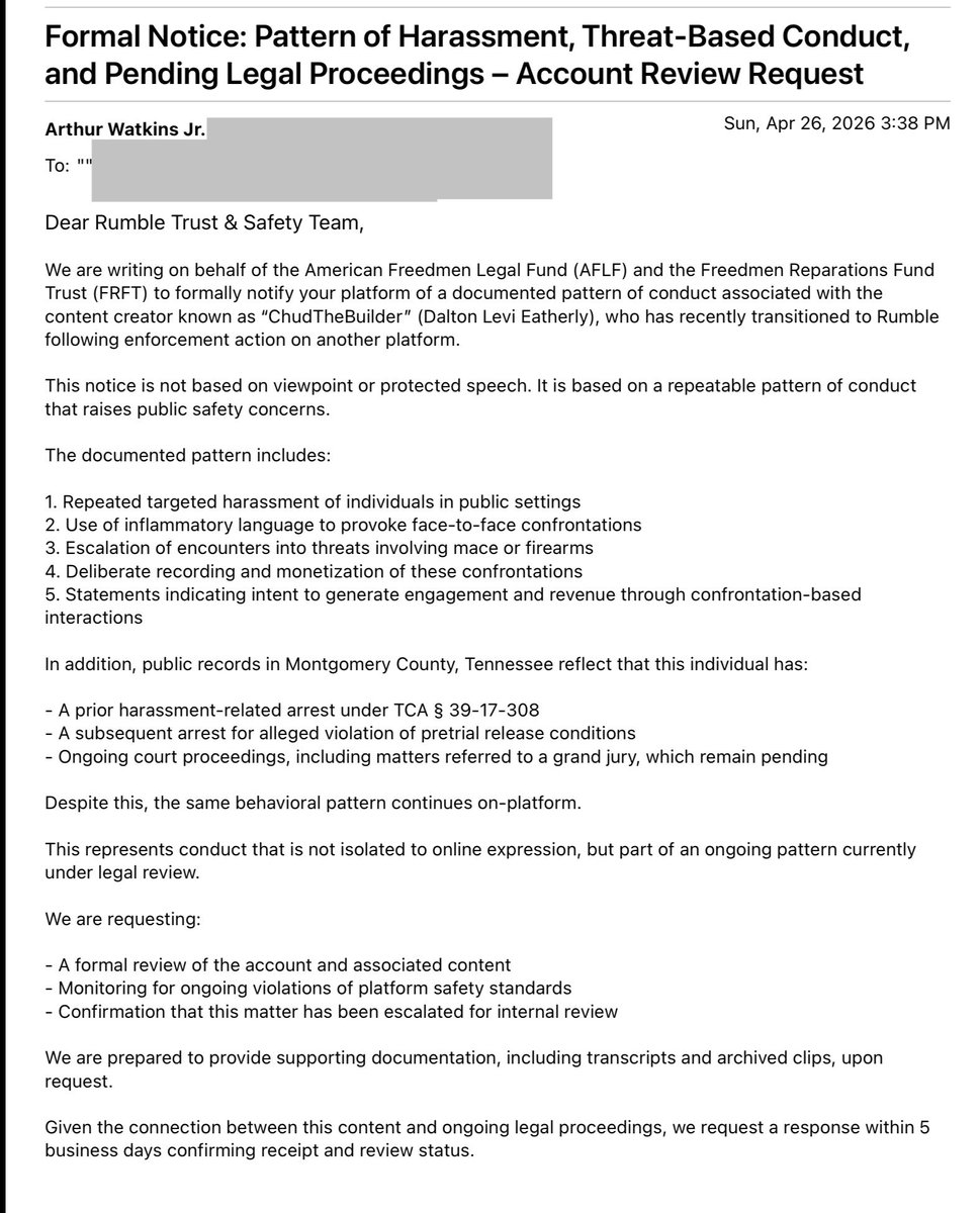 American Freedmen Legal Fund tweet media