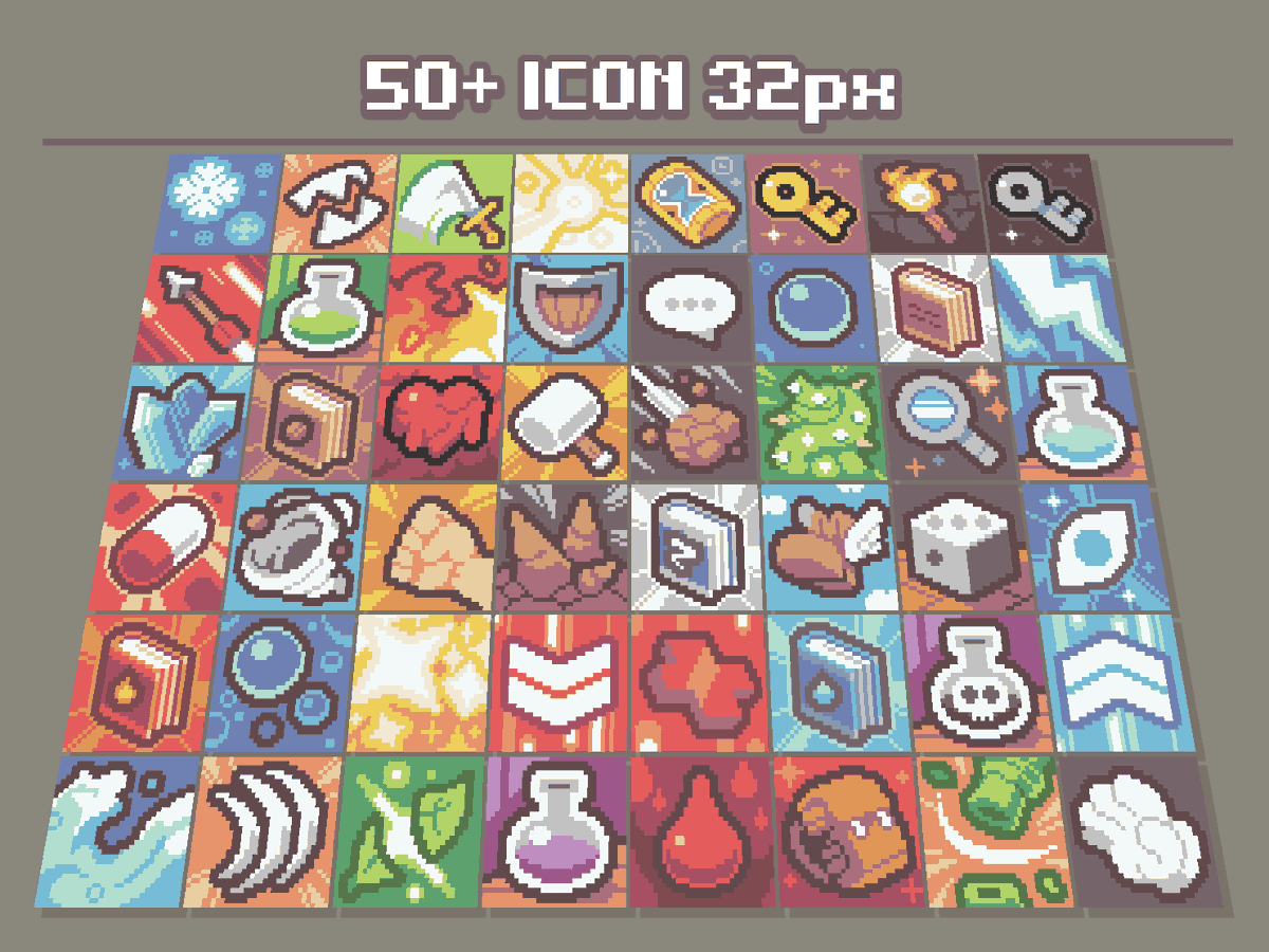 2Pblog1's tweet image. My brother and I just released the first packs of our collection "AssetsMix".✨

#gamedev #indiedev #pixelart