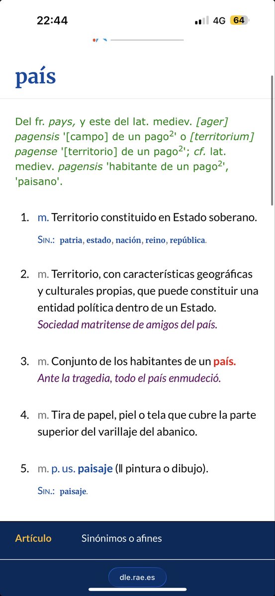te recomiendo una lectura, <a href="/EsterMunoz85/">ESTER MUÑOZ</a>, no te llevará más de 20 segundos.

Visto en la RAE (poco sospechosa de ser indepe).

m. Territorio, con características geográficasy culturales propias, que puede constituir unaentidad política dentro de un Estado.