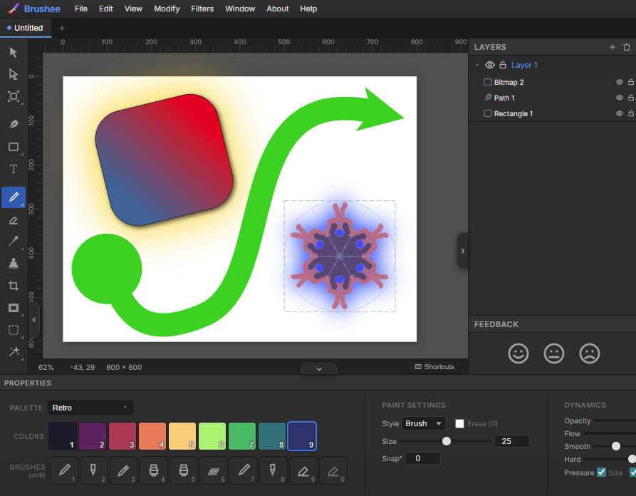 BrusheeApp's tweet photo. What if a design tool just… opened instantly and let you start?

That’s Brushee.

Free online paint + design tool:
https://t.co/DyZ5uMXbxR https://t.co/ft3eLTVIJ2