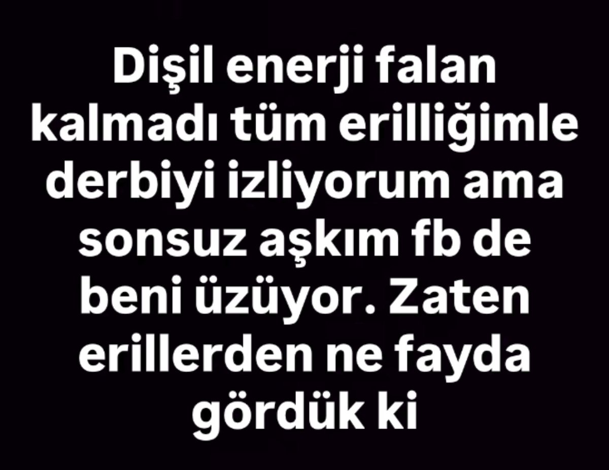 bir kere de mutlu et fenerbahçe