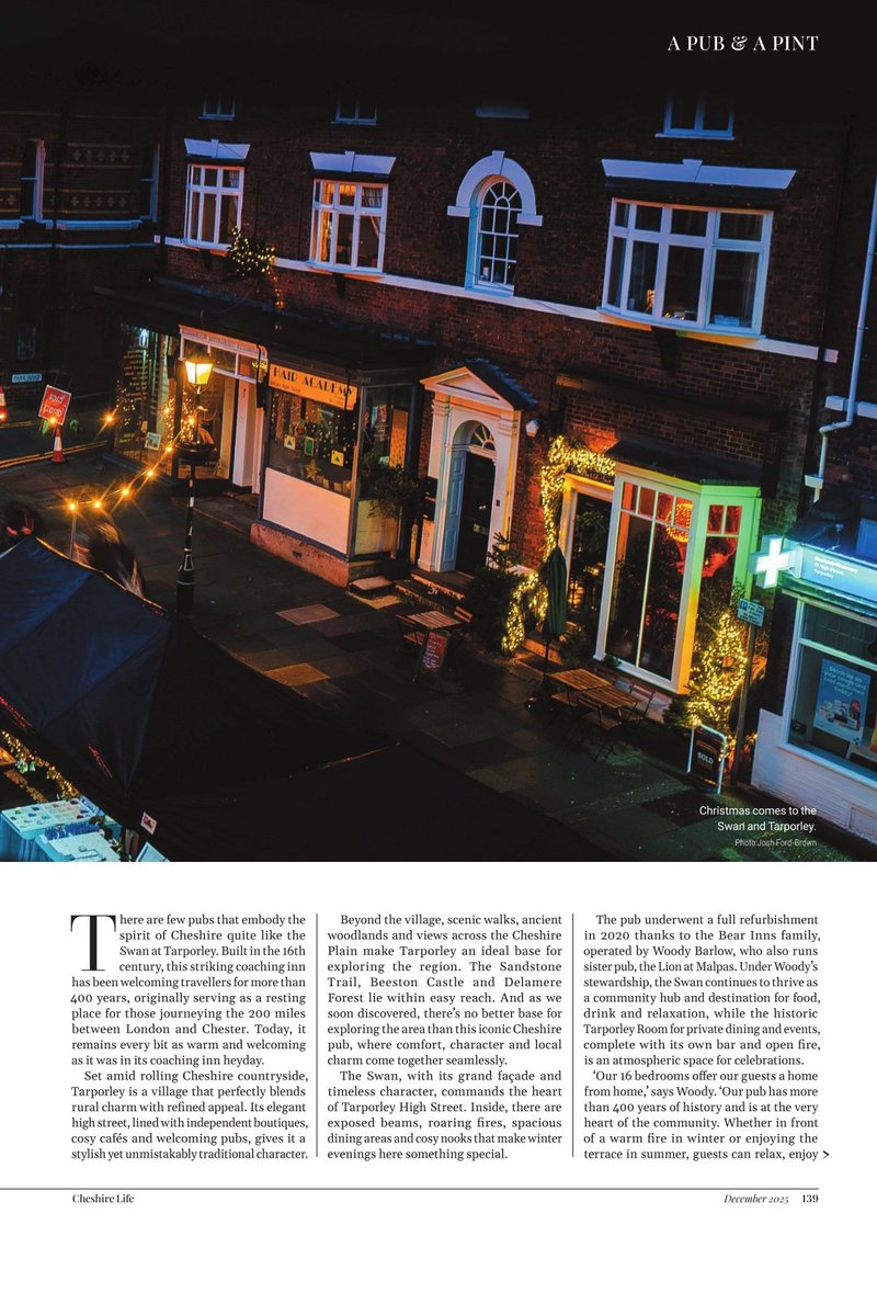 SteveDaviesLaw's tweet image. My My Inn Crowd article for Cheshire Life Magazine, featuring a visit to the brilliant Swan at Tarporley #cheshirelife #cheshire #tarporley #pubs