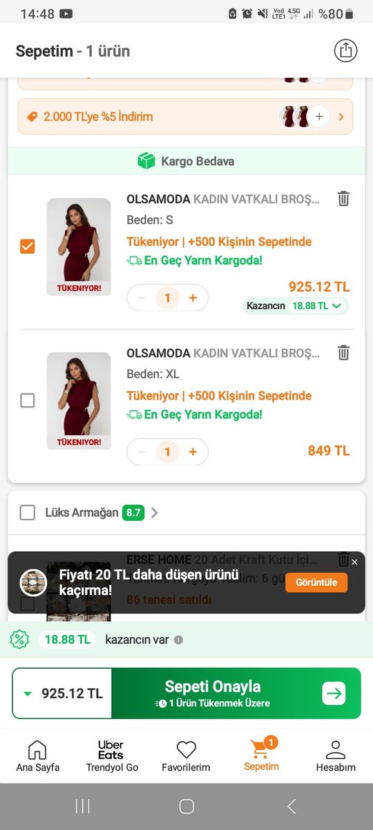 jupiterryy's tweet photo. S beden olunca ne oldu yani he @Trendyol https://t.co/m8dLkmYMGF