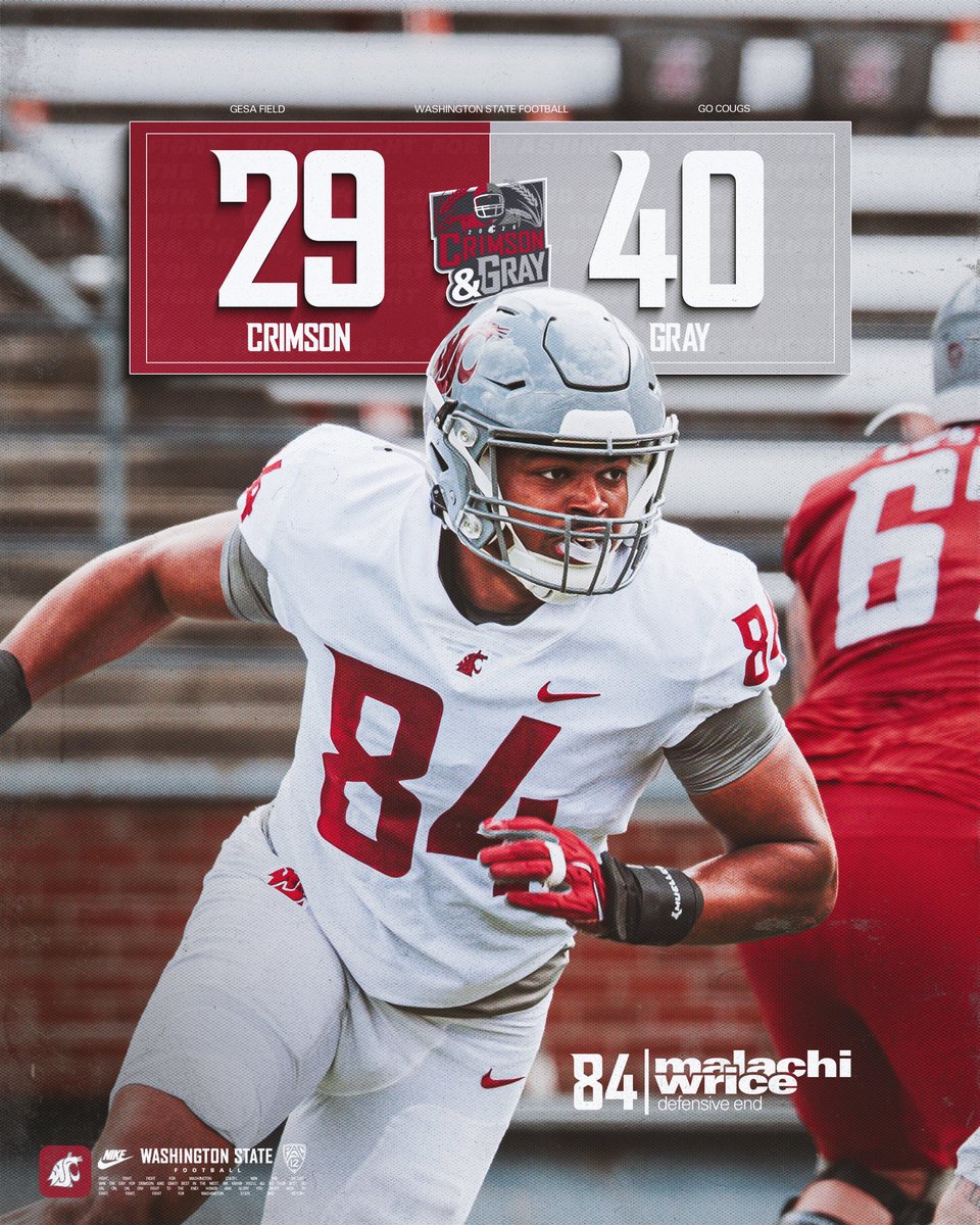 CoachAndrewJ13's tweet photo. Our dude @Wrice_Malachi with the game winning INT in the Wazzu spring game! @CoachStone92 https://t.co/SOE7lhUNLZ