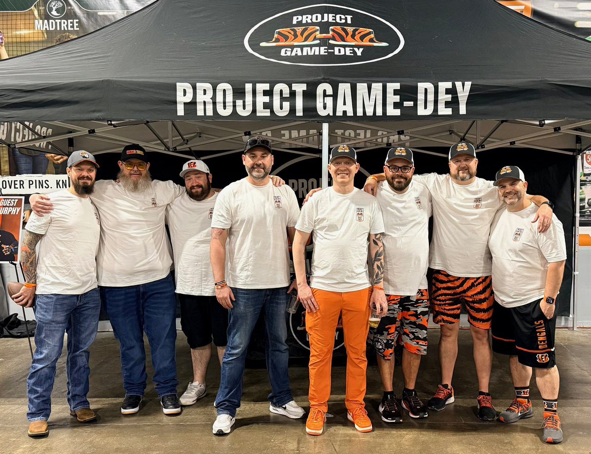 WhoDeyJoseph's tweet photo. Still on cloud 9 after the success of the @ProjectGameDey Draft Party Fundraiser on Friday. I’ve never been so proud to be a part of something than this. Thank you to all my PGD brothers and those that helped to make this event possible! 🧡 https://t.co/IvTH5B4nqz
