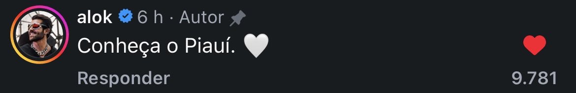 Alok sempre foi assim. Dos tempos que vinha tocar psytrance com o bhaskar nas raves aqui em Teresina. Humilde, acessível e do bem. Parabéns pelo showzaco e por ter feito muita gente feliz ontem. De todos os bolsos, idades e gostos. 

O piauiense merece 🤍