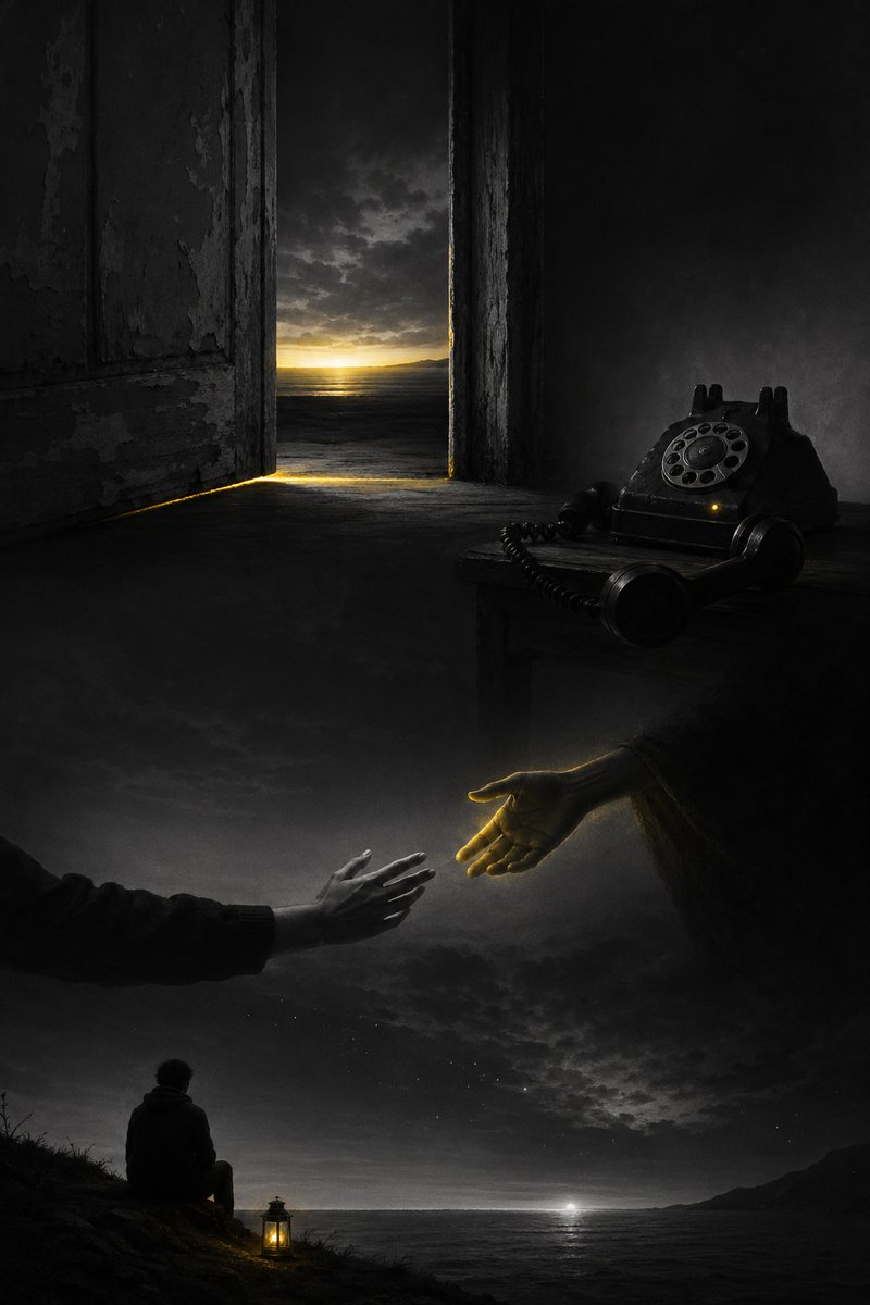 En ocasiones
la oscuridad se descascarilla
y se cuela un horizonte de luz
bajo el quicio de la noche
disuadiendo a la penumbra
de su ambición infinita.
Suena
como una solícita excepción
inesperado el teléfono
y alguien
al descolgar te responde
con una pregunta,
con esa que