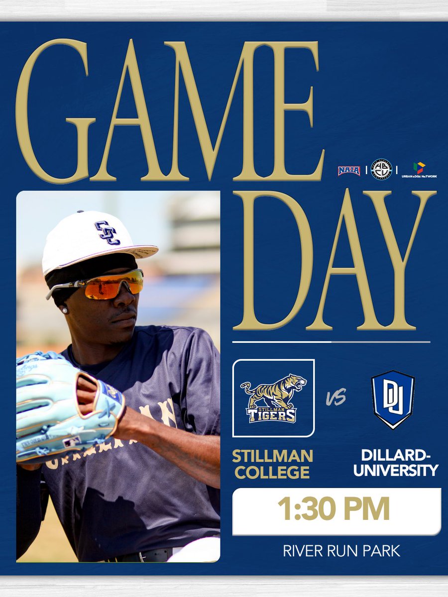 GoStillman's tweet photo. GAME DAY 🐅
Stillman looks to bounce back from a 13-3 morning loss to Huston-Tillotson as it faces elimination at the HBCUAC Baseball Championships.

🆚Dillard
🗓️Sunday , April 26
🕜1:30 p.m. 
📍River Run Park | Northport, Ala.
📺📊https://t.co/EXW1Dsx3s3
#GoStillman⚾ https://t.co/jwIHjCExK6
