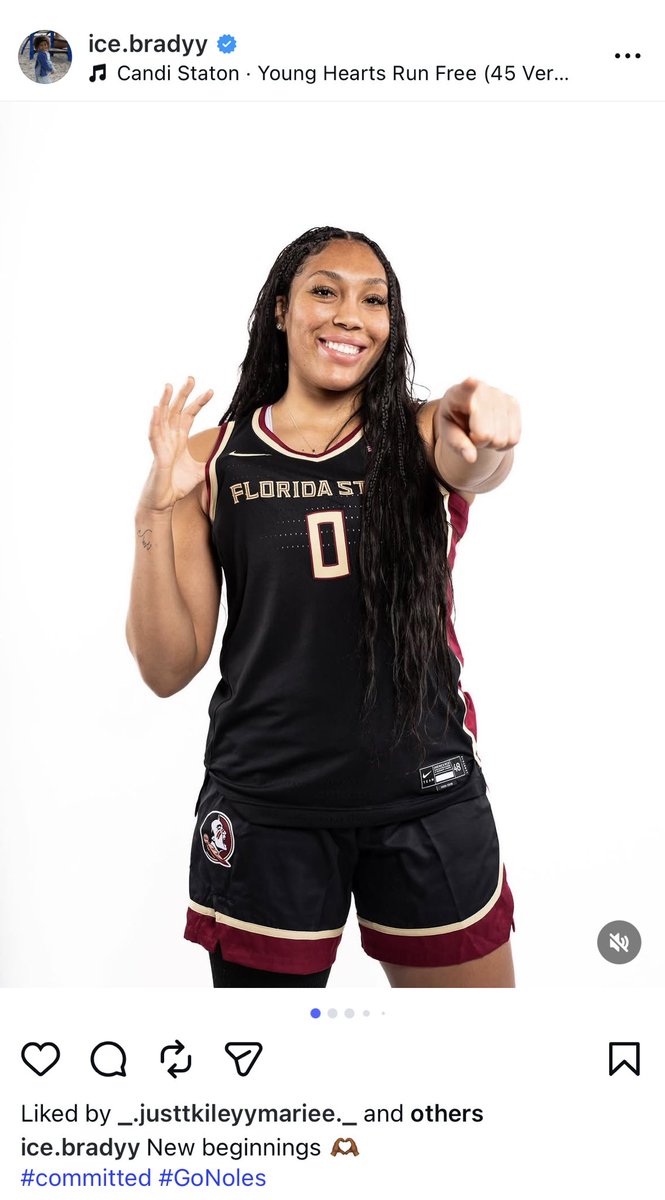 maggie_vanoni's tweet photo. News: Former UConn women’s basketball forward Ice Brady has committed to Florida State out of the transfer portal

Brady missed the majority of this season with a knee injury https://t.co/3iBPcGgljJ