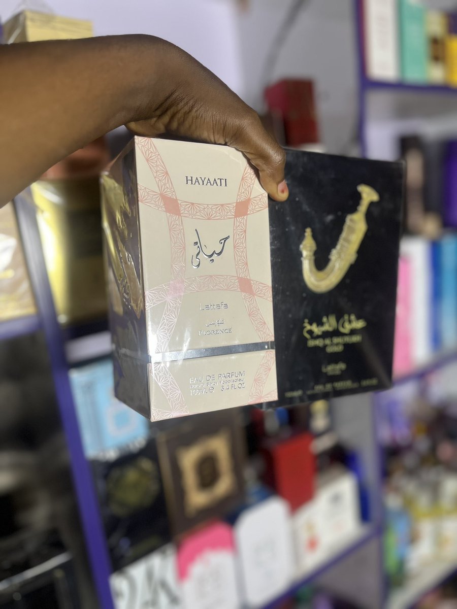 Bimboscent's tweet photo. Lattafa products>>> 

If you haven’t try that ishq al shuyukh, you’re missing out on a great scent🤭

We have both available for pickup/delivery 

Location: minna https://t.co/bzwTKcvDBQ