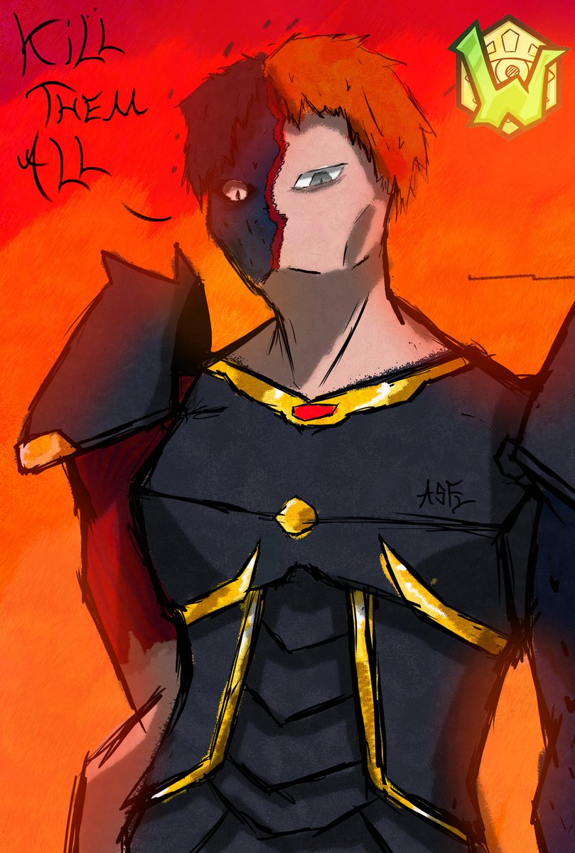 ArtSkullFireYES's tweet image. Bak'al fun art. This guy made me interested in the lore. #funart #wynncraft #Bakal #minecraft